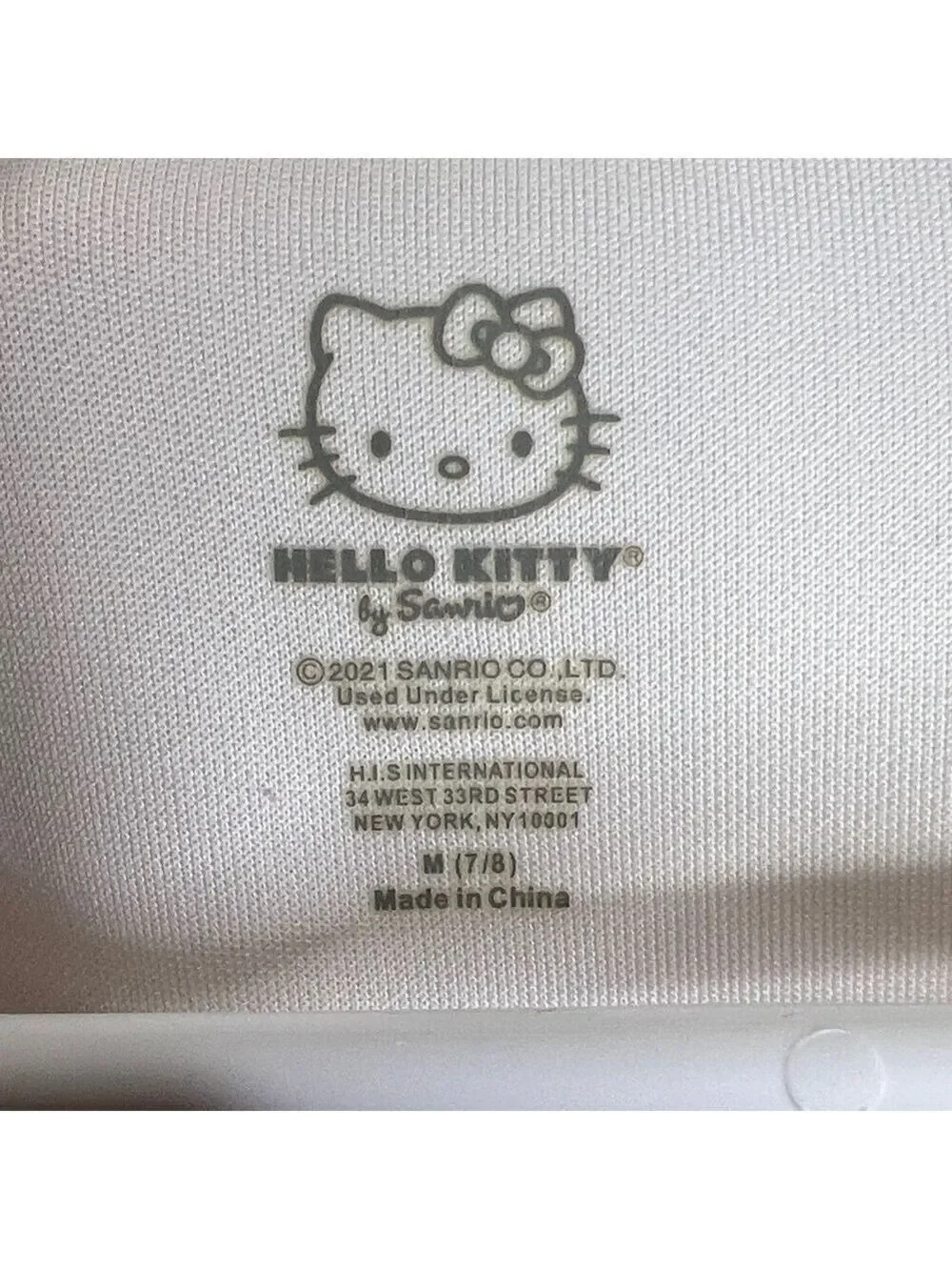 Sanrio White and Pink Hello Kitty Dress Size Girls 7-8